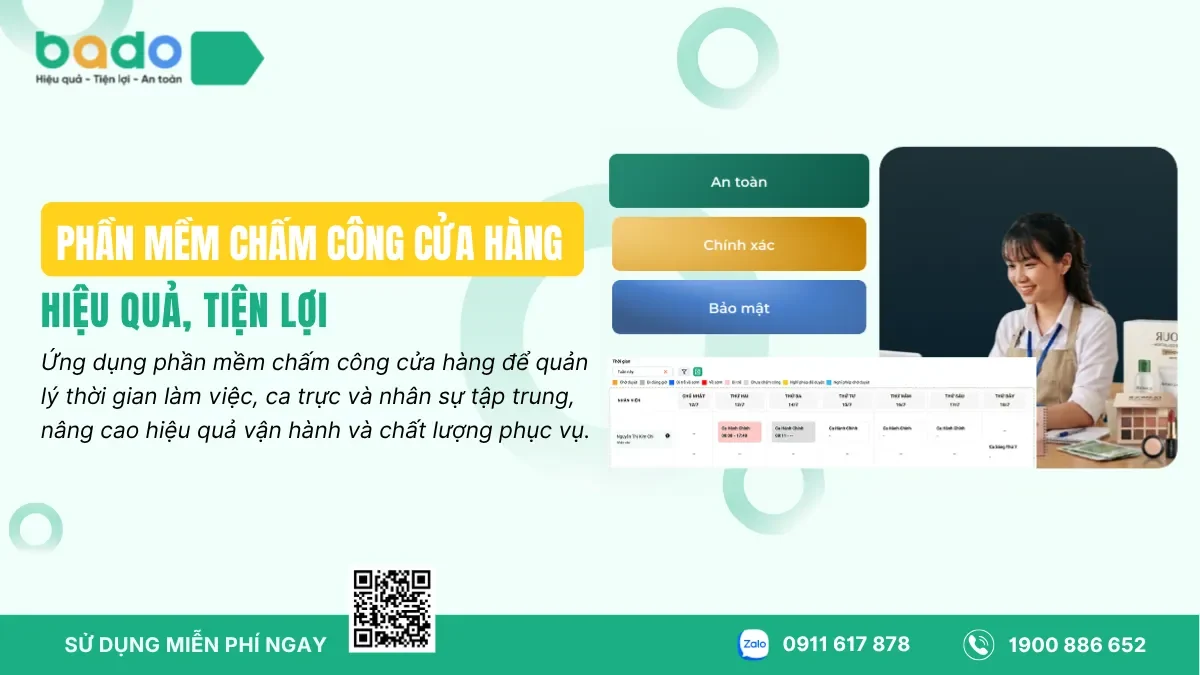 Phần Mềm Chấm Công Cửa Hàng Hiệu Quả, Tiện Lợi